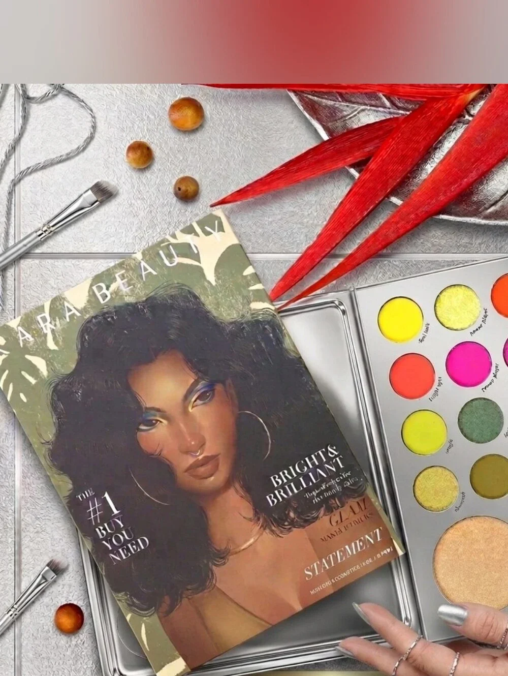 Zara Beauty Bright & Brilliant Eyeshadow Palette - Multicolor